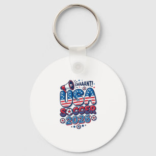 USA Fußball 2026 Fußball Fett Land Typografie Tra Schlüsselanhänger