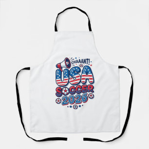 USA Fußball 2026 Fußball Fett Land Typografie Tra Schürze