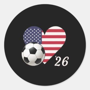 Usa Fußball 2026 Runder Aufkleber