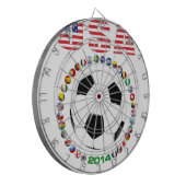 USA-Fußball 4017 Dartscheibe (Vorderseite Links)