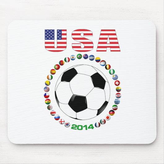 USA-Fußball 4017 Mousepad (Vorne)