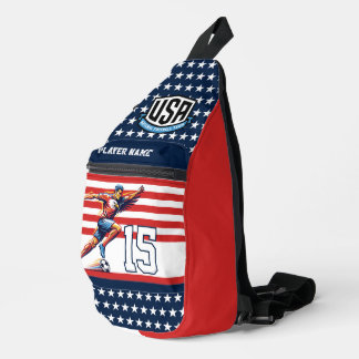 USA-Fußball-Adler Athlet Patriotische Nationalmann Crossbody Bag