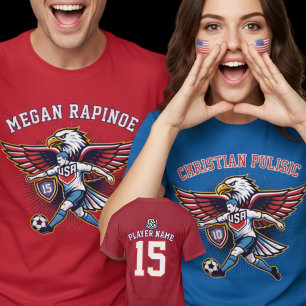USA Fußball Adler Nationalmannschaft Patriotisches T-Shirt