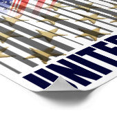 USA Fußball Afrika US Flagge Poster (Ecke)
