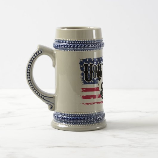 USA-Fußball-Bier Stein Bierglas (Links)