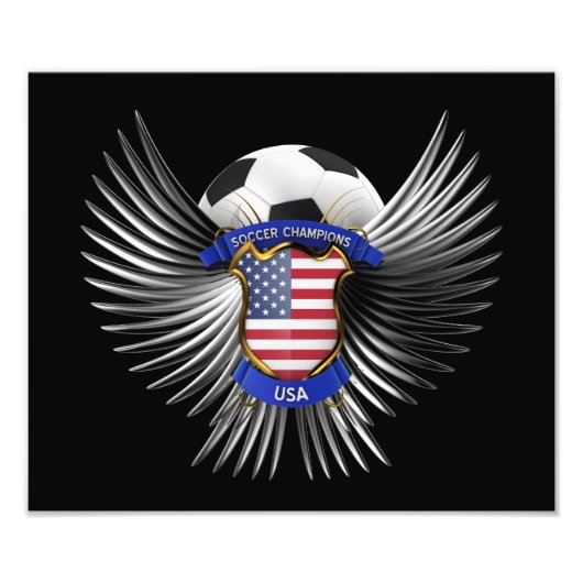 USA Fußball Champions Fotodruck (Vorne)