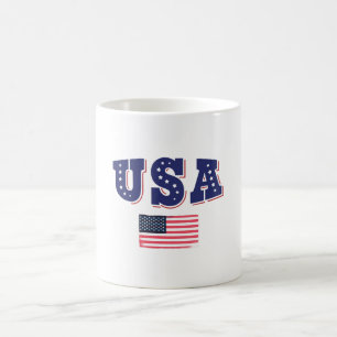 USA Fußball Fan Jersey Shirt Amerikanische Flagge Kaffeetasse