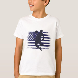 USA Fußball Fan Trikot Hemd Amerikanische Flagge T-Shirt