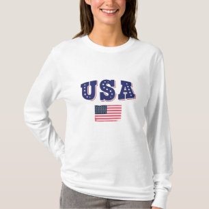 USA Fußball Fan Trikot Hemd Amerikanische Flagge T-Shirt