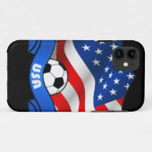 USA-Fußball iPhone 5 Hülle (Rückseite (Horizontal))