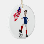 USA-Fußball Keramik Ornament (Rechts)
