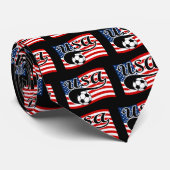 USA-Fußball mit amerikanische FlaggeSwash Krawatte (Gerollt)