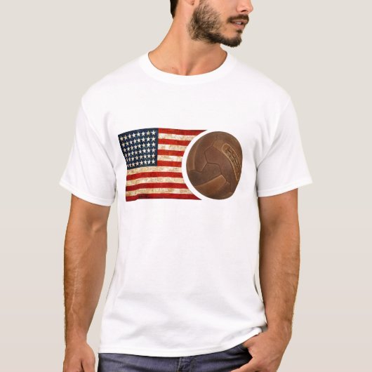 USA-Fußball Retro T-Shirt (Vorderseite)