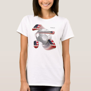 USA-Fußball schirmt Damen-Spaghetti-Bügel ab T-Shirt