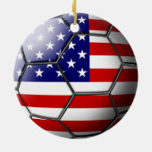 USA-Fußball-Verzierung Keramikornament (Hinten)