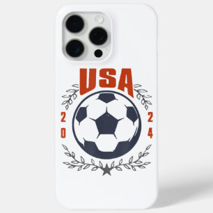 USA Fußballball 2024 Sterne & Lorbeerkranz Vintage Case-Mate iPhone Hülle