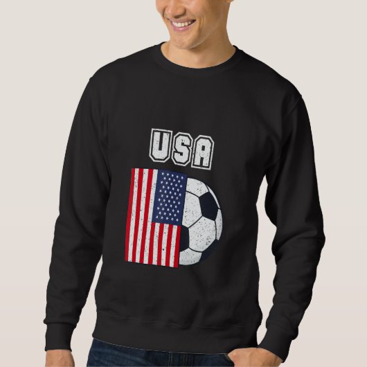 USA-Fußballteamflagge Sweatshirt (Vorderseite)