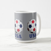 USA Fußballtrikot Kaffeetasse (VorderseiteRechts)
