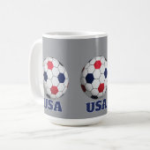 USA Fußballtrikot Kaffeetasse (Vorderseite Links)