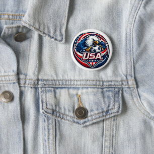 USA-Fußballturnier-Rundbutton Button
