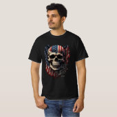 USA Gefahrenflagge T - Shirt (Vorne ganz)