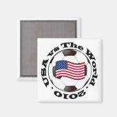 USA gegen Welt 2010 Magnet (Vorderseite/Rückseite)