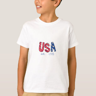 USA Gegründet 1776 Amerikanisches 250-jähriges Jub T-Shirt