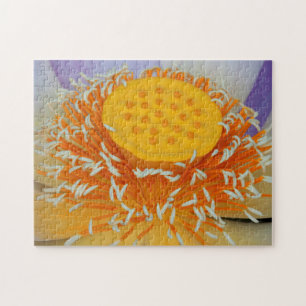 USA, Georgia, Savannah, Nahaufnahme einer Lotusblu Puzzle