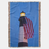 USA, Georgia, Tybee Insel, Flagge, die 2 fliegt Decke (Vorderseite Vertikal)