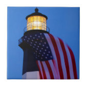 USA, Georgia, Tybee Insel, Flagge, die 2 fliegt Fliese (Vorderseite)