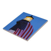 USA, Georgia, Tybee Insel, Flagge, die 2 fliegt Fliese (Seite)