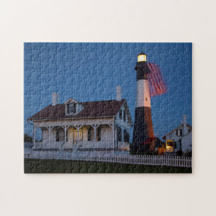 USA, Georgia, Tybee Insel, Flaggen-Fliegen Puzzle