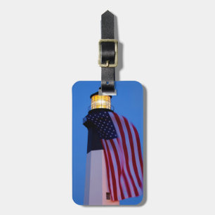 USA, Georgia, Tybee Island, Flagge weht 2 Gepäckanhänger