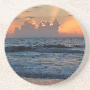 USA, Georgia, Tybee Island, Tybee Island Strand Getränkeuntersetzer