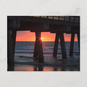USA, Georgia, Tybee Island, Tybee Pier Postkarte