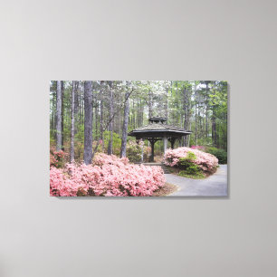 USA, Georgien, Pine Mountain. Ein Gazebo unter Leinwanddruck