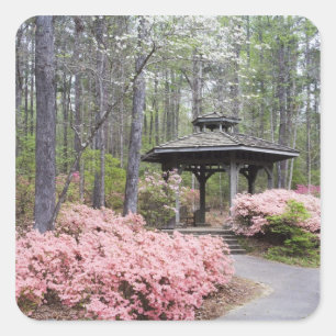 USA, Georgien, Pine Mountain. Ein Gazebo unter Quadratischer Aufkleber