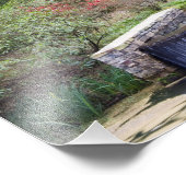 USA, Georgien, Pine Mountain. Ein kleiner Wasserfa Fotodruck (Ecke)