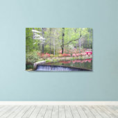 USA, Georgien, Pine Mountain. Ein kleiner Wasserfa Leinwanddruck (Insitu (Holzboden))