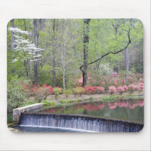 USA, Georgien, Pine Mountain. Ein kleiner Wasserfa Mousepad