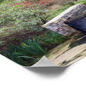 USA, Georgien, Pine Mountain. Ein kleiner Wasserfa Poster (Ecke)