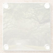 USA, Georgien, Savannah, Ein eiserner Fahrtweg in Glasuntersetzer (Rückseite)