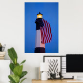 USA, Georgien, Tybee Island, Flagge 2 Poster (Heimbüro)