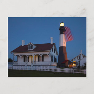 USA, Georgien, Tybee Island, Flagge Postkarte