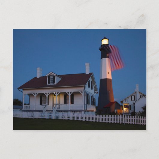 USA, Georgien, Tybee Island, Flagge Postkarte (Vorderseite)