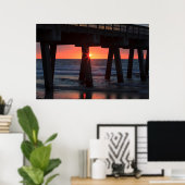 USA, Georgien, Tybee Island, Tybee Pier Poster (Heimbüro)