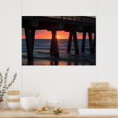 USA, Georgien, Tybee Island, Tybee Pier Poster (Küche)