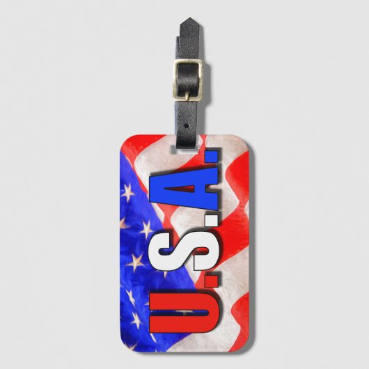 USA GEPÄCKANHÄNGER (Vorderseite Vertikal)