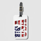 USA GEPÄCKANHÄNGER (Vorderseite Vertikal)