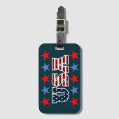 USA-Gepäckträger Gepäckanhänger (Vorderseite Vertikal)